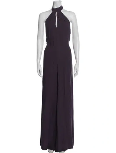 Pre-owned Paul & Joe Halterneck Jumpsuit In Purple