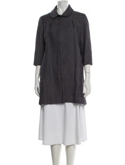 Pre-owned Paul & Joe Houndstooth Print Evening Jacket In Blue