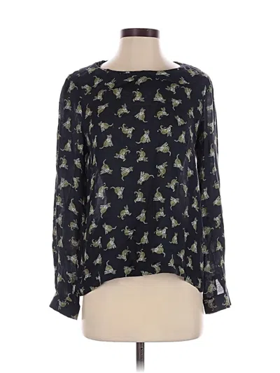 Pre-owned Paul & Joe Long Sleeve Blouse In Black