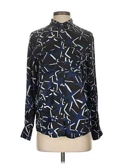 Pre-owned Paul & Joe Long Sleeve Blouse In Blue