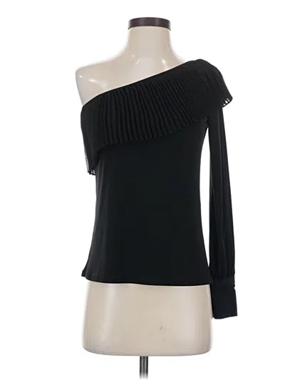 Pre-owned Paul & Joe Long Sleeve Top Black One Shoulder Neckline Tops