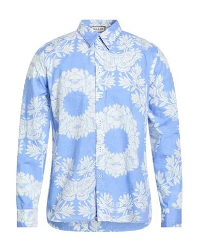 Paul & Joe Man Shirt Azure Size Xl Cotton In Blue