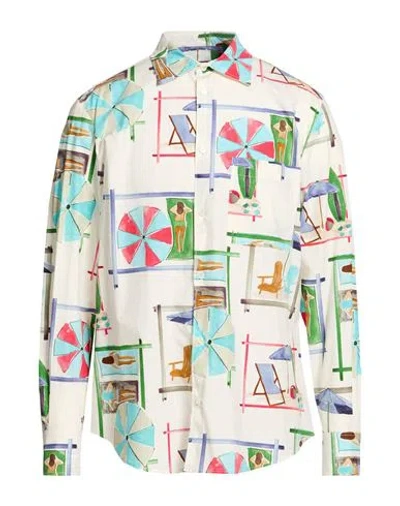 Paul & Joe Man Shirt Beige Size Xl Cotton In Neutral