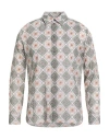Paul & Joe Man Shirt Ivory Size Xl Cotton In Green