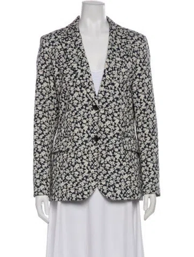 Pre-owned Paul & Joe Printed Blazer In Blue