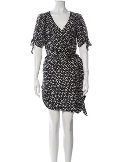 Pre-owned Paul & Joe Silk Mini Dress In Black