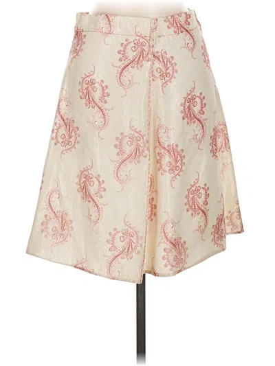 Pre-owned Paul & Joe Silk Skirt In Ivory