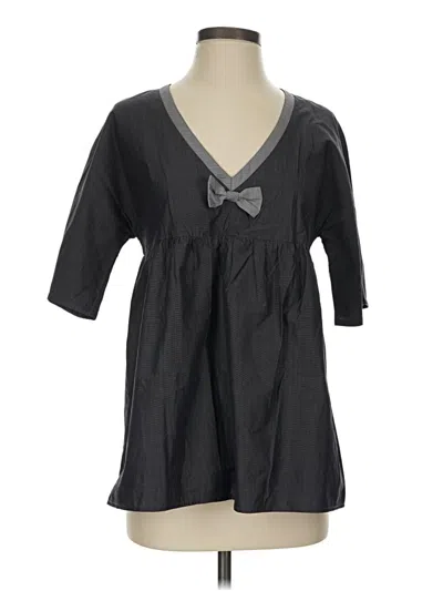 Pre-owned Paul & Joe Sister 3/4 Sleeve Blouse In Gray