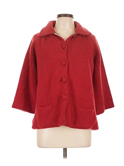 Pre-owned Paul & Joe Sister Cashmere Cardigan Sweater In Red