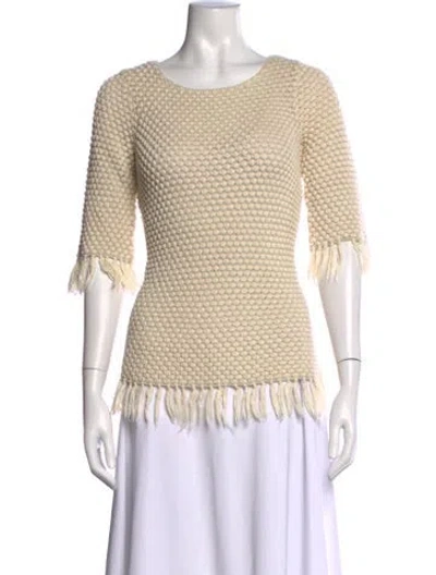 Pre-owned Paul & Joe Sister Crew Neck Sweater In Neutrals
