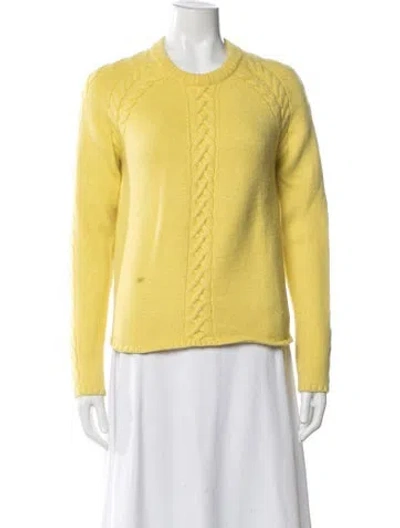 Pre-owned Paul & Joe Sister Crew Neck Sweater In Yellow