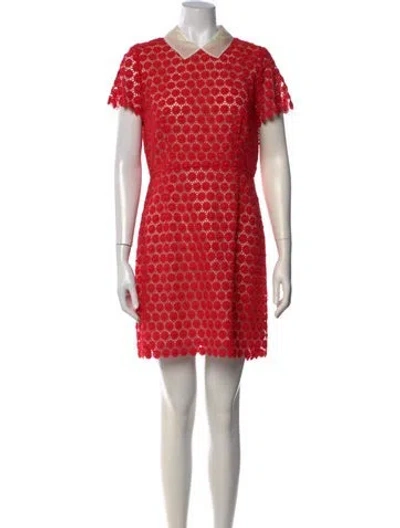 Pre-owned Paul & Joe Sister Lace Pattern Mini Dress W/ Tags In Pink