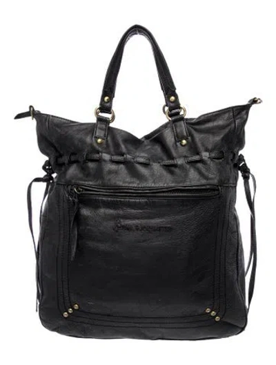 Pre-owned Paul & Joe Sister Leather Shoulder Bag In Black
