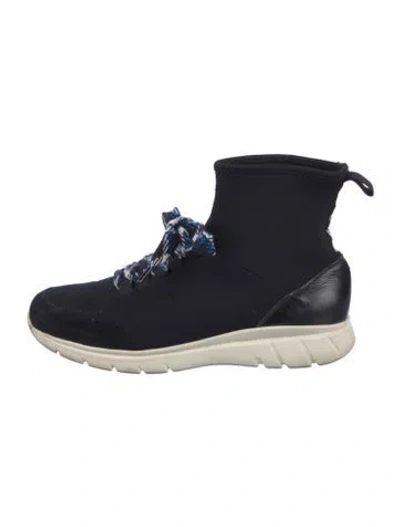 Pre-owned Paul & Joe Sister Neoprene Sock Sneakers In Black