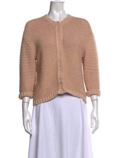 Pre-owned Paul & Joe Sister Open Front Sweater In Neutral