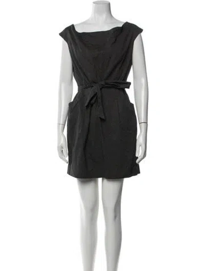 Pre-owned Paul & Joe Sister Polka Dot Print Mini Dress In Black
