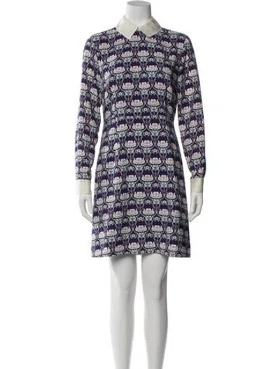 Pre-owned Paul & Joe Sister Printed Knee-length Dress In Blue