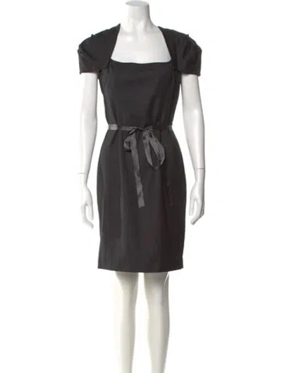 Pre-owned Paul & Joe Sister Square Neckline Mini Dress In Black