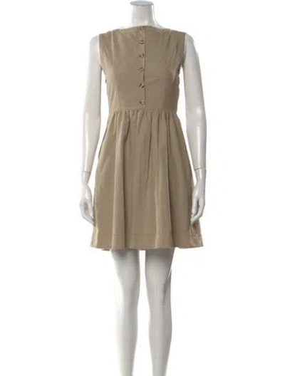 Pre-owned Paul & Joe Sister Square Neckline Mini Dress W/ Tags In Neutral