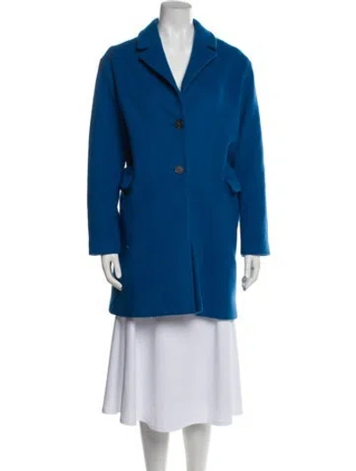 Pre-owned Paul & Joe Sister Wool Peacoat In Blue