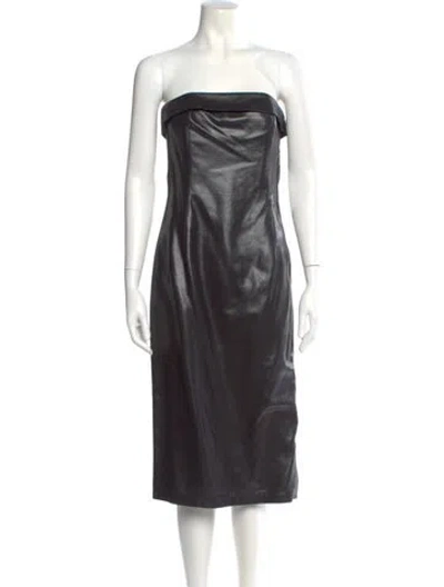 Pre-owned Paul & Joe Strapless Mini Dress In Black