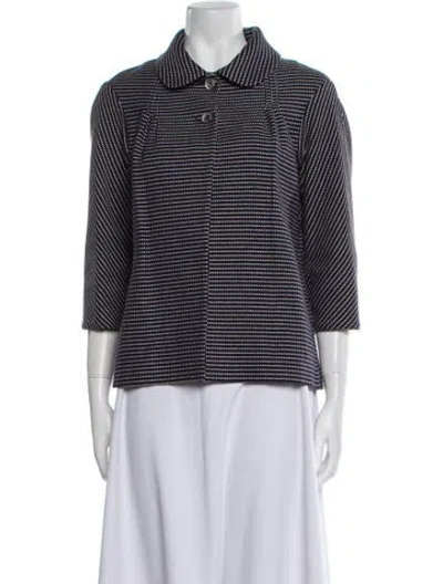 Pre-owned Paul & Joe Striped Jacket In Blue