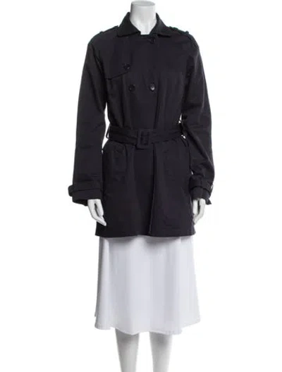 Pre-owned Paul & Joe Trench Coat In Blue
