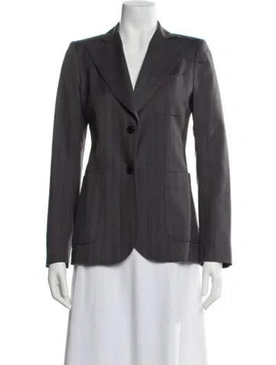 Pre-owned Paul & Joe Vintage Wool Blazer In Gray