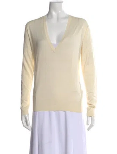 Pre-owned Paul & Joe V-neck Sweater In Neutral