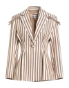 Paul & Joe Woman Blazer Brown Size 10 Cotton