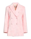 Paul & Joe Woman Blazer Pink Size 12 Cotton In Pink