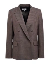 Paul & Joe Woman Blazer Taupe Size 12 Polyester, Wool