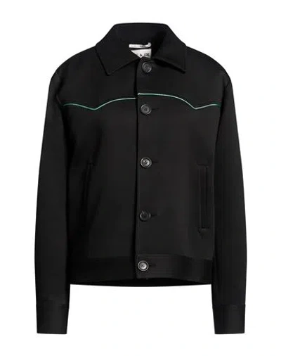 Paul & Joe Woman Jacket Black Size L Cotton, Polyamide, Elastane