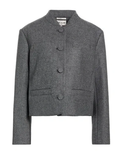 Paul & Joe Woman Jacket Grey Size 10 Virgin Wool In Gray