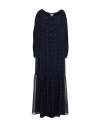 Paul & Joe Woman Maxi Dress Midnight Blue Size 4 Polyester In Blue