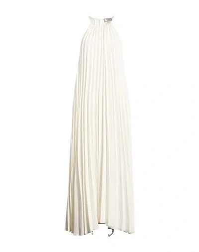 Paul & Joe Woman Maxi Dress White Size 12 Viscose, Polyester