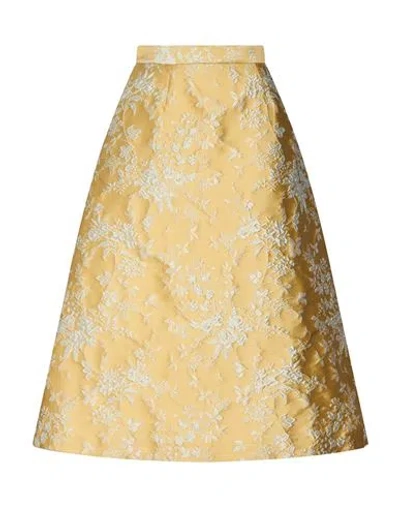 Paul & Joe Woman Midi Skirt Marigold Size 6 Recycled Polyester, Polyamide, Polyester In Orange