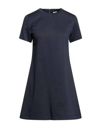 Paul & Joe Woman Mini Dress Midnight Blue Size 12 Cotton, Polyamide, Elastane