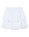 Paul & Joe Woman Mini Skirt White Size 10 Cotton In White