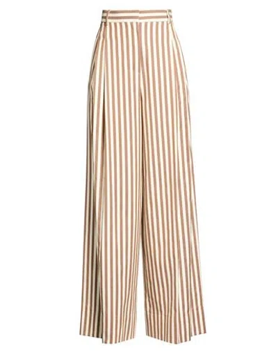 Paul & Joe Woman Pants Brown Size 10 Cotton