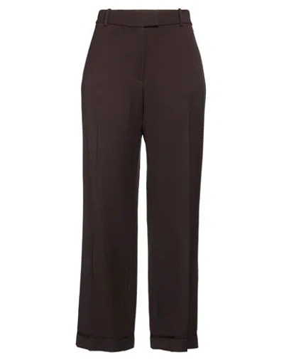 Paul & Joe Woman Pants Chocolate Brown Size 10 Virgin Wool