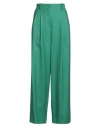 Paul & Joe Woman Pants Green Size 6 Virgin Wool