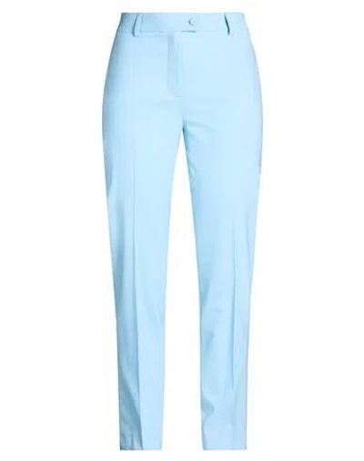 Paul & Joe Woman Pants Sky Blue Size 4 Virgin Wool, Elastane