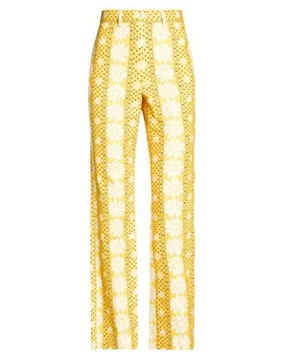 Paul & Joe Woman Pants Yellow Size 8 Cotton