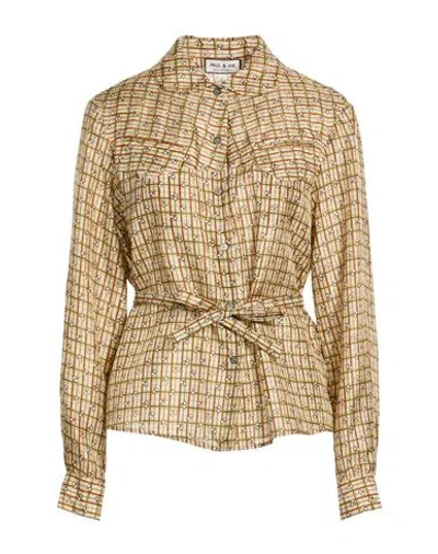 Paul & Joe Woman Shirt Beige Size 3 Silk In Neutral