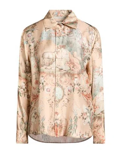 Paul & Joe Woman Shirt Blush Size 4 Silk In Pink