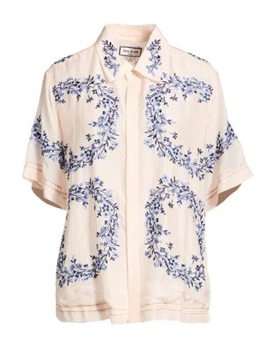 Paul & Joe Woman Shirt Blush Size 4 Viscose In Neutral