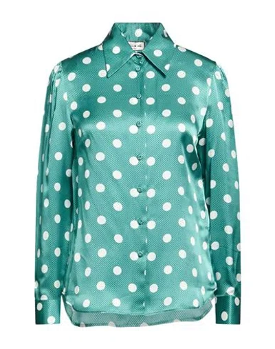 Paul & Joe Woman Shirt Deep Teal Size 3 Silk In Multi