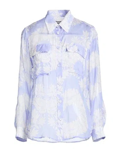 Paul & Joe Woman Shirt Light Blue Size 3 Silk In Multi