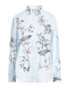 Paul & Joe Woman Shirt Light Blue Size 4 Cotton In Blue